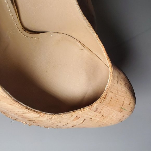 Stuart Weitzman Cork Heels Size 9M - Picture 9 of 16